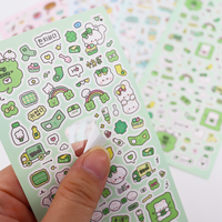 Feuille d'autocollants personnalisés Anime Cartoon Kawaii pour scrapbooking, avec plusieurs pièces pour une utilisation créative