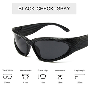 แว่นกันแดดแฟชั่นขายส่ง UV400 น้ำหนักเบา ทรงโพลาไรซ์ แบบพันรอบ ดีไซน์ล้ำสมัย สำหรับกิจกรรมกลางแจ้ง เหมาะสำหรับทุกเพศ - Product Image 2