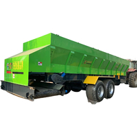 Esparcidor de Fertilizante Orgánico Sólido 2FGH-50 de 4 Cadenas, Accionado por Tractor, Sistema Refrigerado por Aire, Funcionamiento Estable