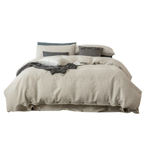 Set di Biancheria da Letto in Puro Lino di Lusso, Tinta Unita, Effetto Lavato, Bestseller Primavera-Estate - Product Image 5
