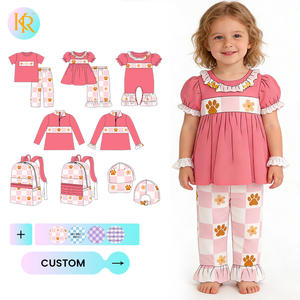 Ropa Infantil Kerui, Ropa Bordada para Niños, Conjunto de Top y <span class=keywords><strong>Pantalones</strong></span> para Niñas, Traje de Verano para Niña con Bordado - Product Image 1