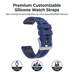 Nouveau <span class=keywords><strong>bracelet</strong></span> de <span class=keywords><strong>montre</strong></span> en silicone pour <span class=keywords><strong>Garmin</strong></span> Fenix 7 Pro, style officiel, à libération rapide, souple et réglable, pour le sport - Product Image 1