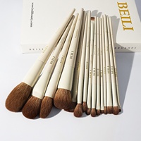 Pinceaux de maquillage professionnels de haute qualité, outils de beauté et de soin vegan avec crème nude pour le visage et les yeux, ensembles de pinceaux pour maquilleurs professionnels