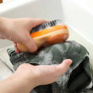 Double-Sided PP & PP+TPR Bristle Waterproof Portable Flexible Handheld Bathroom Cleaning <b>Brush</b> - Product Image 4