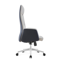 Chaise de bureau en cuir personnalisable BIFFMA, chaise de direction de luxe en PU, chaise de bureau de patron, Sillas De Oficina