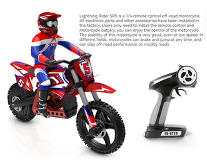 Xe máy SR5 Lightning Rider phiên bản RTR đã đến và có thể vận hành được với điều khiển từ xa không dây tích hợp con quay hồi chuyển điện tử. - Product Image 2