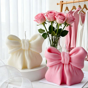 Perlengkapan lucu pesta lilin busur dekorasi pesta lilin kedelai hadiah lilin beraroma untuk pengantin pernikahan - Product Image 5