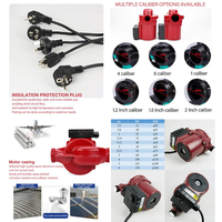 Pompe de circulation silencieuse intelligente pour la maison Meilleur mini RS15-9 de salle de bains avec pression d'eau à circulation automatique