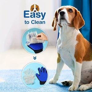 Chó Mèo dài ngắn lông bàn chải Găng tay massage Mitt deshedding vật nuôi tóc Remover găng tay vật nuôi làm sạch công cụ - Product Image 6