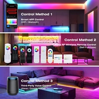Contrôleur de bande LED RGBW adressable DR04W WiFi SPI DC5~24V, compatible Alexa, Google Home, Smart Life, application Tuya.