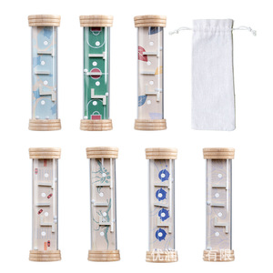 Unisex Montessori Giác Ngộ Gỗ Hạt Cân Bằng Đi Bộ Mê Cung Giáo Dục Đồ Chơi Quà Tặng Thiết Lập Cho Trẻ Sơ Sinh 0-3 Năm Tuổi Gỗ Sồi - Product Image 2