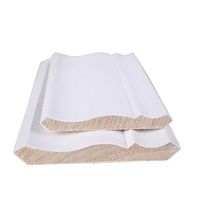 Xây dựng TRIM đúc trang trí gỗ trắng primed Trần đúc