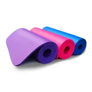 Sansd Manufacturer Eco-fridenly Yoga Pilates 4/6/8/10mm Opp Bag Purple Pink Blue Red Black 183cm No-slip Tpe Yoga Mat