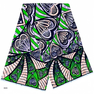 Tissu africain en cire véritable bio 100% coton, batik, <span class=keywords><strong>dentelle</strong></span>, robe, sac, chemise, 6 yards, <span class=keywords><strong>pagne</strong></span> hollandais - Product Image 2