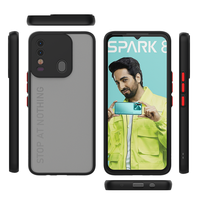 Coque arrière ultra-fine en TPU et PC, effet givré fumé, à prix abordable, pour Tecno Spark 8 8P – Meilleure vente
