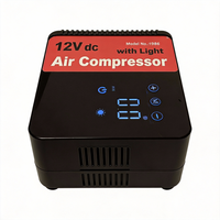 Compresseur d'air portable compact 12V avec logo personnalisé, jauge de pression numérique, commande tactile, gonflage rapide pour pneus précis
