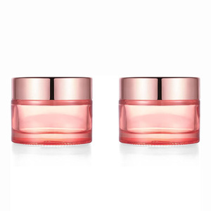 Crème pour les yeux, le corps et le visage, cosmétiques écologiques de luxe, rose gold, 50 g, pot en verre à large ouverture - Product Image 5