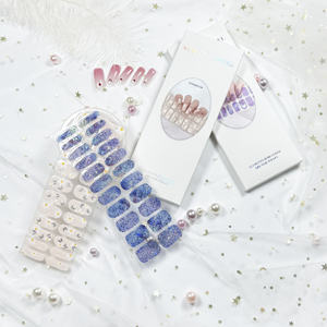 <span class=keywords><strong>Precio</strong></span> Directo de Fábrica, 22 Tiras/Hoja, Pegatinas de Uñas de Gel Semi Curadas, Multicolores, Necesita Lámpara UV LED - Product Image 4