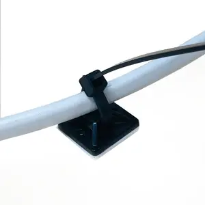 Nylon Self Adhesive Cable Tie Screw Mount Saddle Type Tie Mounts Cable Tie Mount