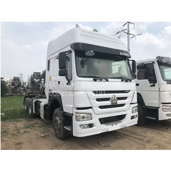 Veel gebruikt Lage prijs 371hp gebruikt eenheden 6x4 gebruikt CNG tractor truck voor Afrika markt