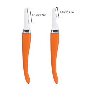 Zinken legering metalen handvat Dermaplane scheermes, enkelvoudig mes met veiligheidsbescherming gezichtscheersysteem met navullingen - Product Image 3