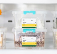 Étiquettes de durée de conservation 2x3 pouces pour la rotation des aliments, avec adhésif amovible et imperméable, autocollants de sécurité pour le stockage au congélateur