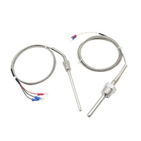 M10*1.25 5*50mm Sensor Class a PT100 Thermocouple PT 1000 Temperature Instruments OEM ODM Stainless Steel