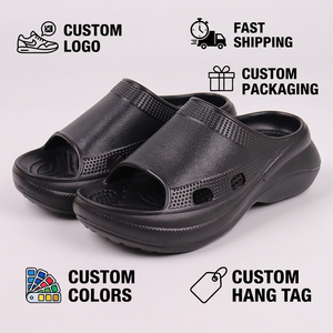 Sandalias de <span class=keywords><strong>plataforma</strong></span> antideslizantes de EVA de suela gruesa al por mayor para mujer y hombre, transpirables, para jardín y baño - Product Image 1
