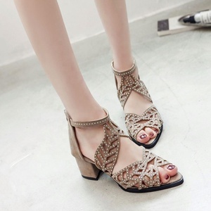 Sandales compensées à plateforme bout ouvert motif goutte d'eau pour femme, nouvelle collection été 2026, style coréen tendance, sexy, à semelle épaisse et pois - Product Image 2