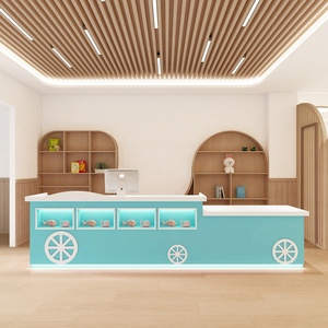 Chiquitos Đơn Giản Hiện Đại Phim Hoạt Hình Hình Dạng Bàn Tiếp Tân Được Sử Dụng Cho Quầy Lễ Tân Trong Trẻ Em Của Cửa Hàng Quần Áo Cho Tiền Mặt Đăng Ký Truy Cập - Product Image 4