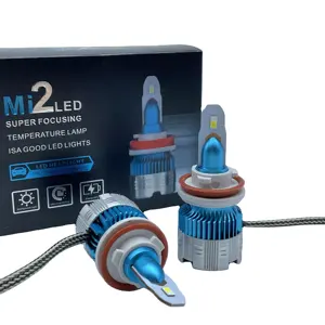 Mi2Ledヘッドライト電球H1h4 h79005車の照明変更ランプアップグレード高品質のCspチップ
