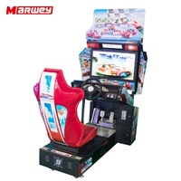 Machine de jeu d'arcade de course automobile à monnayeur 32 pouces, simulateur de course de voitures de vitesse à mouvement intérieur haut de gamme, vente en gros