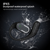 Écouteurs sportifs étanches IPX5, écouteurs sans fil BT5.4, haut-parleur 18 mm, basses profondes, 60H, double micro ENC, faible latence 30ms, étui translucide