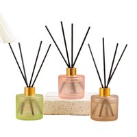 Diffuseurs à bâtonnets d'aromathérapie sans alcool et sans flamme, longue durée, en verre irrégulier, sans BPA, faits à la main, autonomie 1 mois