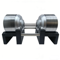 Haltères réglables YX, design breveté, haute qualité, 1,5/2 kg d'augmentation, 24 kg à 41,5 kg, 90 lb de poids libres
