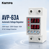 Régulateur de tension automatique AVP-63A, 63A CA, protecteur d'appareils électroménagers avec affichage numérique et efficacité de 96 %