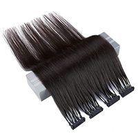 Extensions de cheveux 6d machine Quad Weft mini ruban dans de vraies extensions de cheveux humains