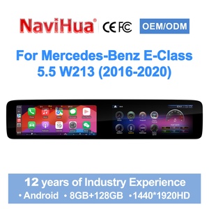 Système multimédia automobile Android Navihua à double écran, autoradio GPS DSP CarPlay pour Mercedes-Benz Classe E W213 2016-2020 - Product Image 1