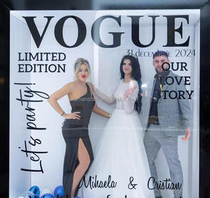 Fast Delivery Birthday Party Magazine <strong>Photo</strong> Booth <strong>Box</strong> With Fill Light Lamp <strong>Photo</strong> Booth New Magazine <strong>Box</strong> Frame Backdrop Event - Product Image 2