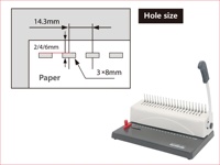 Machine de reliure de peigne manuel de bureau, format A4 12 feuilles