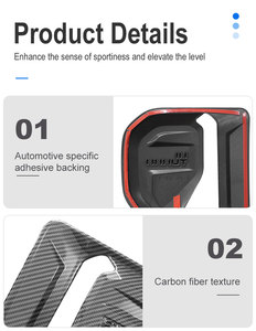 カーボンファイバー製車両用リーフサイドパネル保護装飾パネルフォードレンジャー2024カーインテリアに最適 - Product Image 4