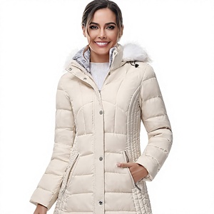 Women's Lightweight <b>Packable</b> Hooded Winter Quilted Puffer <b>Jacket</b> Detachable Sleeves Hat Zipper Closure Waterproof Wool - Product Image 1