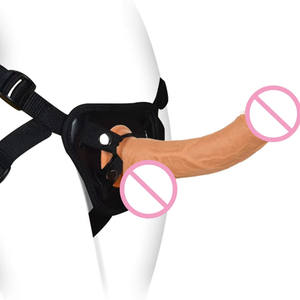 Juguetes para adultos JRUI para parejas del mismo <span class=keywords><strong>sexo</strong></span>, consolador realista con hueso, pantalones de cuero, pene falso usable para <span class=keywords><strong>sexo</strong></span> lésbico, producto sexual más seguro - Product Image 1