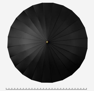 Grand parapluie manuel double usage en pongee, 24 baleines, diamètre ouvert 130 cm, poignée longue en EVA, résistant au vent, droit, couleur arc-en-ciel - Product Image 4