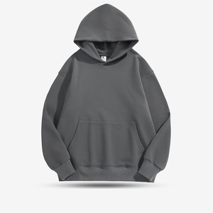 H5377 sudaderas con capucha personalizadas para hombre 100% algodón 500 gramos de peso alto forro polar pesado de talla grande sudaderas con capucha en blanco con estampado de invierno - Product Image 3