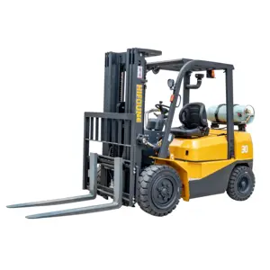 LPG Fork Lift จีน Hifoune รถยกเกียร์อัตโนมัติรูปแบบใหม่3ตัน GLP 3เวทีเสาน้ำมันและก๊าซยก