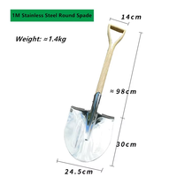 Di alta qualità resistente in acciaio inox lucido di grandi dimensioni forcella da giardino vanga in vero legno manico originale produttore