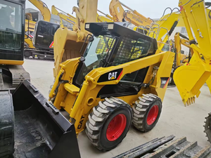 Minicargadora de ruedas Caterpillar 246D usada de 3 toneladas con accesorio de cubo Cat 246D de segunda mano de América - Product Image 6