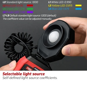 TASI TA632B 200000Lux เครื่องวัดแสง การเชื่อมต่อคอมพิวเตอร์ แหล่งกำเนิดแสงที่เลือกได้ ดิจิตอล - Product Image 3