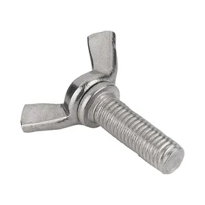 YUFU Bolts Manufactures Suppliers 304 Stainless Bolt And Wing Nut Eye M5 Butterfly Toggle Bolt